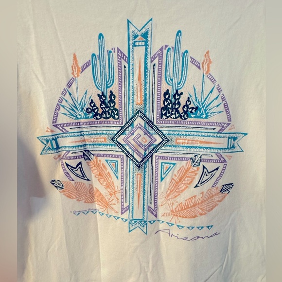 VTG Arizona Single Stitch Southwestern Desert Graphic TShirt Tourist USA Cotton - Picture 12 of 13
